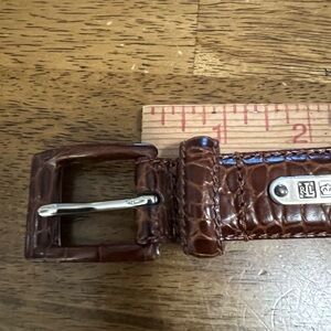 Ralph Lauren LRL Genuine Italian Leather Croc Embossed Belt Size: M